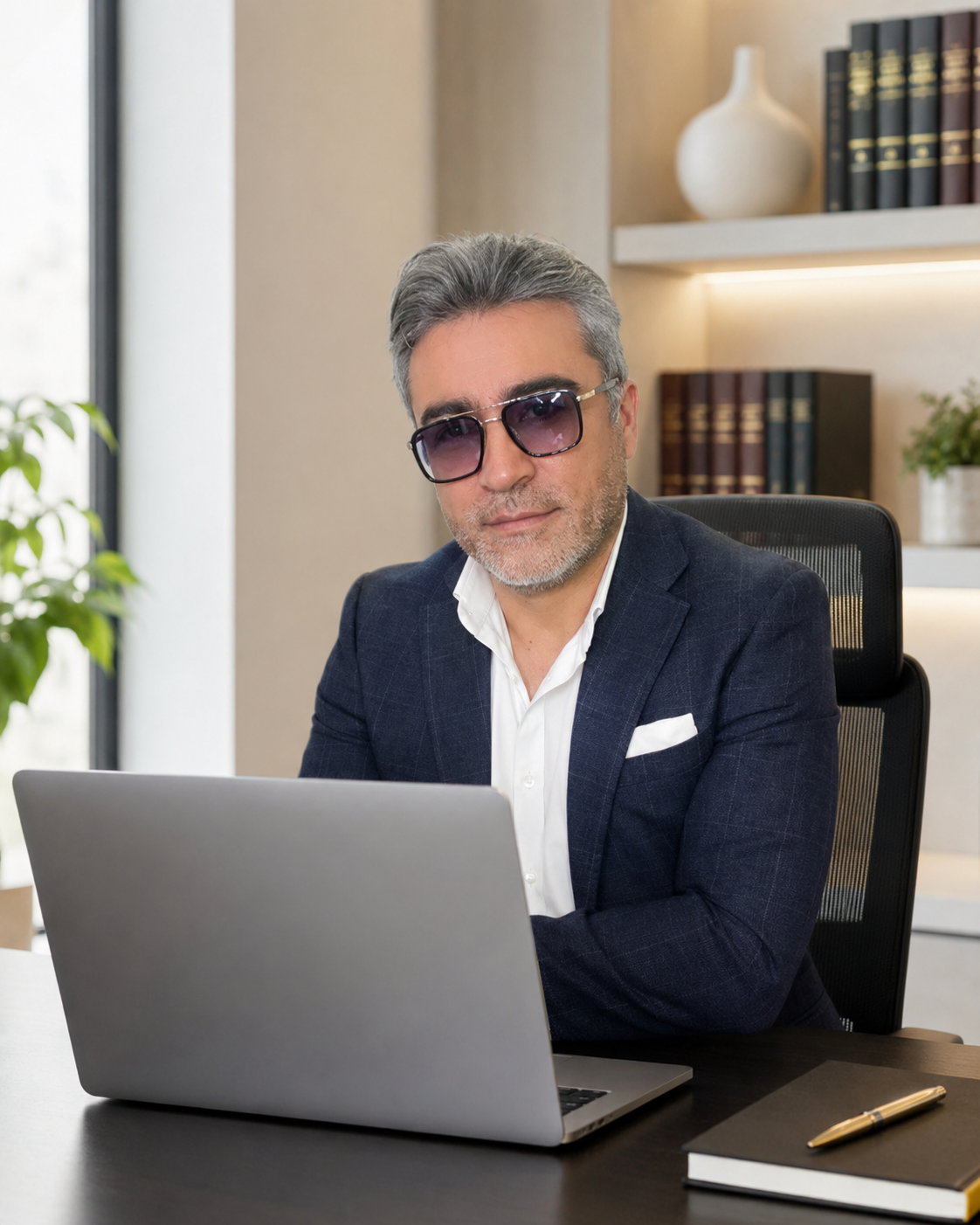 Edward Lenis Torres, director de E. TORRES ABOGADOS, en su oficina.